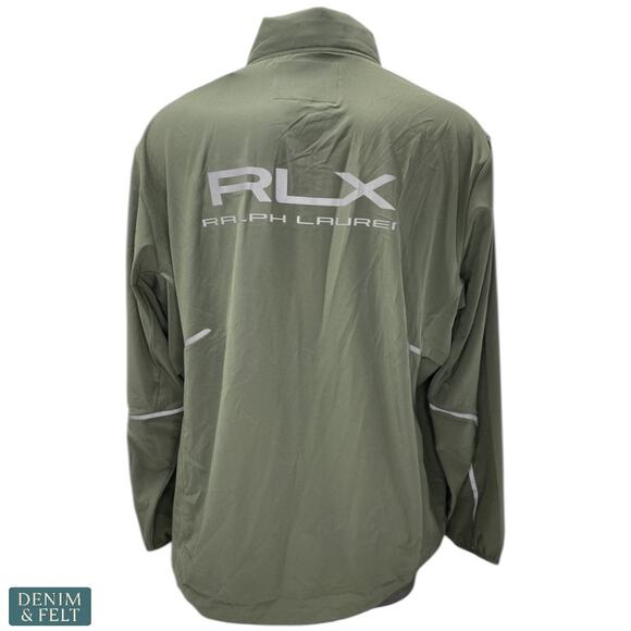 NEW RLX Ralph Lauren Green Lightweight Stretch Windbreaker Jacket Men’s XXL - Picture 5 of 13